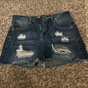 YMI Dream - High-rise distressed shorts - size 26